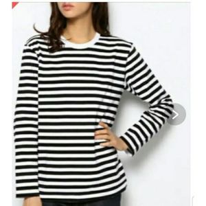 Vintage Agnes B. Boarder Classic Tee Striped  Size 2